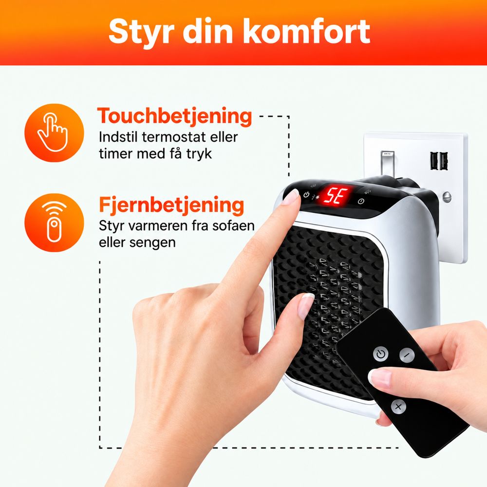 Vælg temperatur og trin